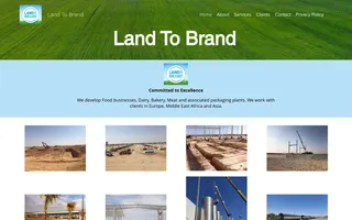 Land To Brand homepage website preview
