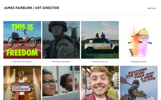 James Fairburn homepage website preview