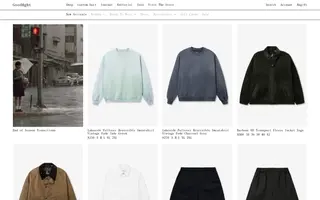 Goodfight homepage website preview