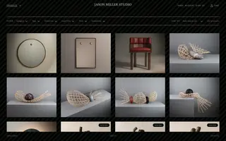 Jason Miller Studio homepage website preview