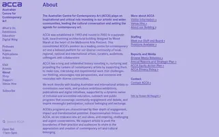 ACCA homepage website preview