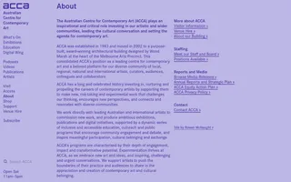 ACCA homepage website preview