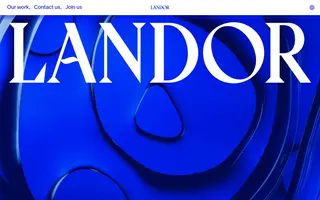 Landor homepage website preview