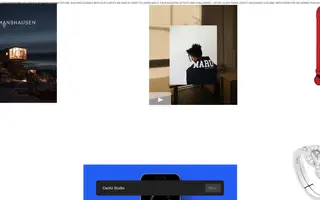 Cenitz Studio homepage website preview