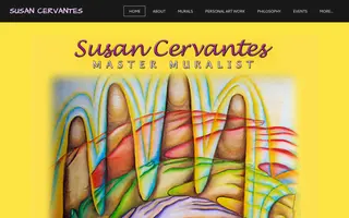 Susan Cervantes homepage website preview
