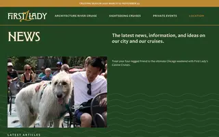 First Lady homepage website preview