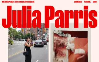 Julia Parris Photography homepage website preview