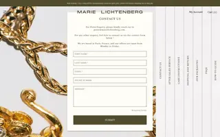 Marie Lichtenberg homepage website preview