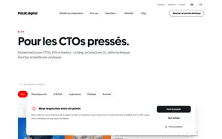 PULSE.digital homepage website preview