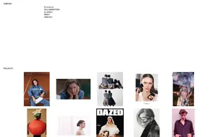 Company homepage website preview