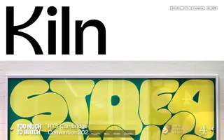 Studio Kiln homepage website preview
