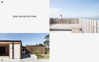 Red Architecture homepage website preview