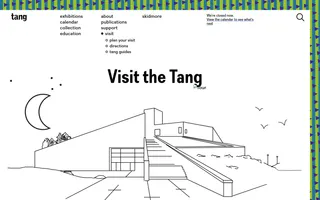 Tang Teaching Museum homepage website preview