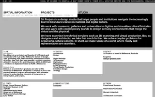 Spatial Information Projects homepage website preview