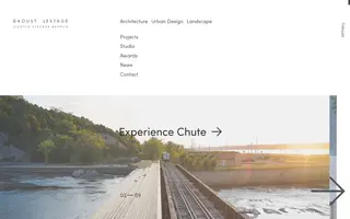 Daoust Lestage homepage website preview