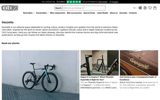 Cicli Corsa homepage website preview