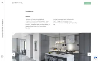 Charbonnel homepage website preview