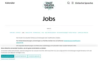 Stadttheater Gießen homepage website preview