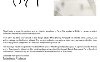 Olga Prader homepage website preview