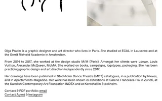 Olga Prader homepage website preview