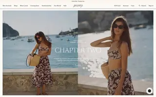Peony homepage website preview