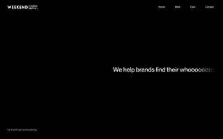 Weekend homepage website preview
