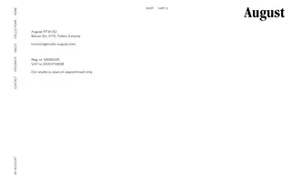 Studio August homepage website preview
