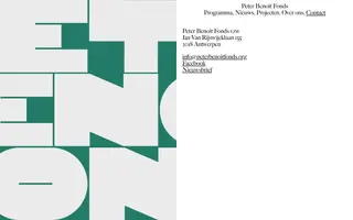 Peter Benoit Fonds homepage website preview