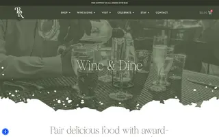 Les Bourgeois Vineyards homepage website preview