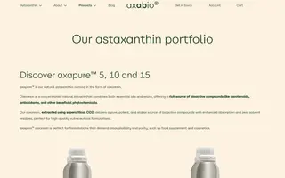 axabio homepage website preview