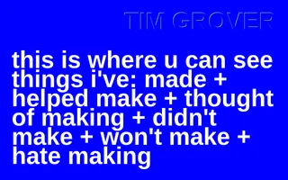 Tim Grover homepage website preview