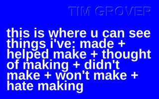 Tim Grover homepage website preview