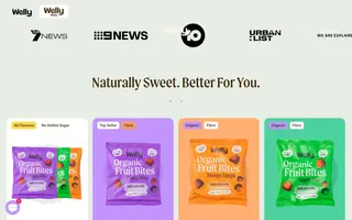 Welly homepage website preview