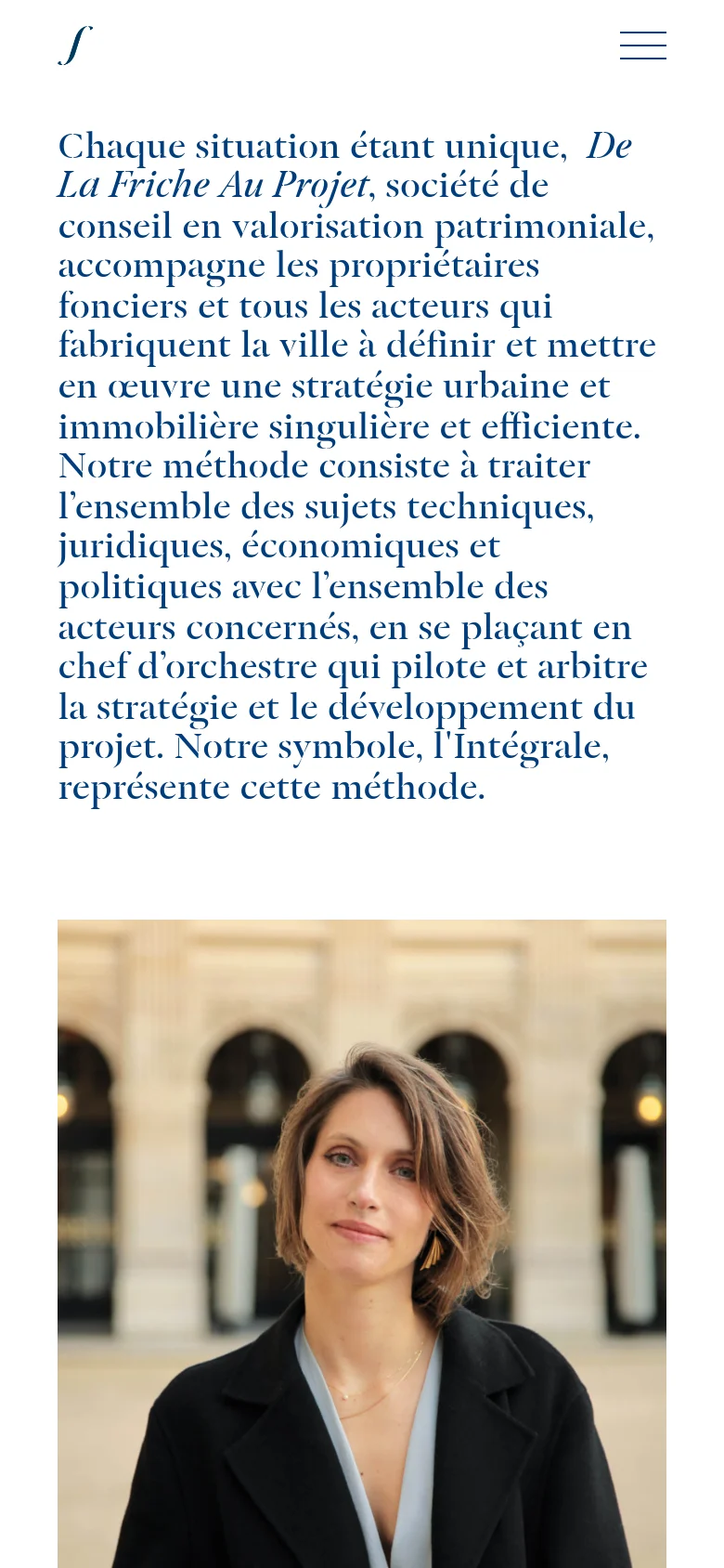 De la Friche au Projet About Us mobile website screenshot