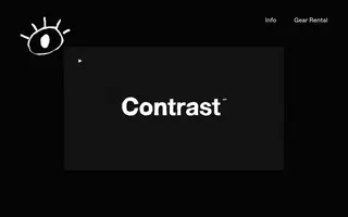 Contrast Visuals homepage website preview