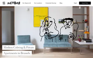 Neybor homepage website preview