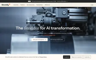 Structify homepage website preview