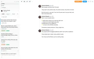 Typefully homepage website preview