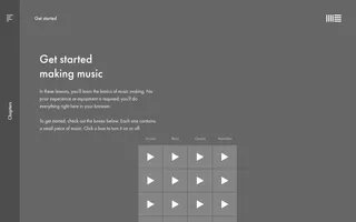 Learning Music homepage website preview