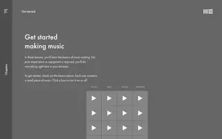 Learning Music homepage website preview