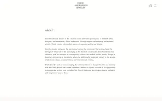 David Andersson homepage website preview