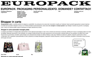 EuroPack homepage website preview