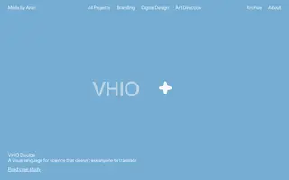 Made by Aran homepage website preview