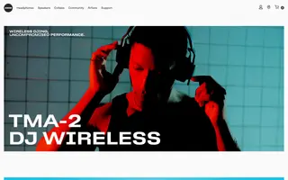 AIAIAI Audio homepage website preview