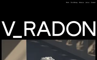 House of Radon homepage website preview
