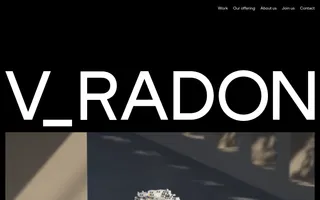 House of Radon homepage website preview