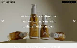 Petitmoulin Studio homepage website preview
