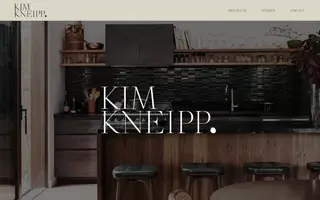 Kim Kneipp homepage website preview
