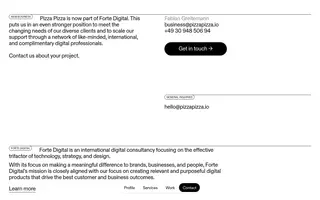Pizza Pizza homepage website preview