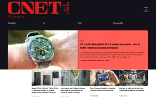 CNET France homepage website preview